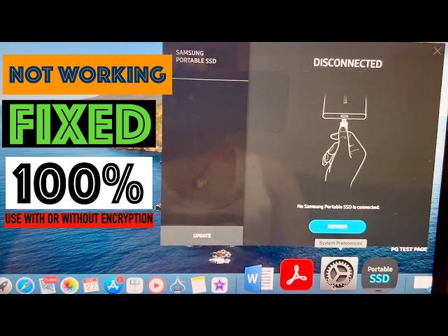 SSD T5 T7 Not Working MacBook - "Fixed 100% Working". - YouTube