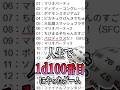 人生で1d100番目にやったゲームをガチで考えてみた #1d100