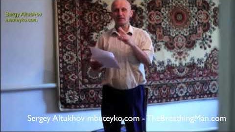 Official Demonstration of Buteyko Breathing Exercise Training No. 1 by Sergey Altukhov