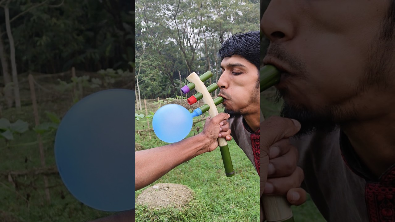 New idea Bamboo Pive end three colour Balloone 