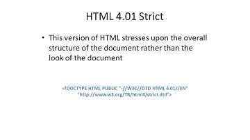 Choosing Doctype for HTML Documents