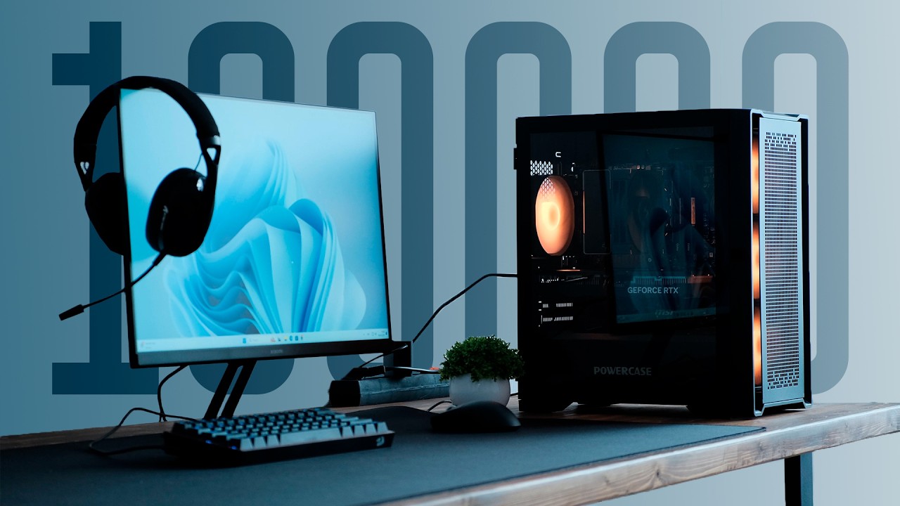 Полный сетап за 100к (+ сделал стол из дерева)