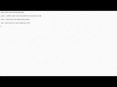 main method in java explained in Tamil
