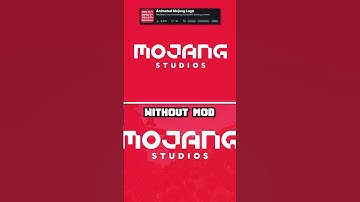 Minecraft: Animated Mojang Logo vs Without Mod #shorts