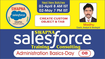 08.Salesforce Basics| Create Custom Object & Tab | Screens options to Create Custom Object and Tab