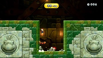New Super Mario Bros. U -- Three Dry Bones (Gold Medal)