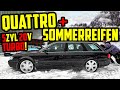 Mythos: QUATTRO mit SOMMERREIFEN im SCHNEE! - Audi S6 5Zylinder 20V TURBO - Marco testet!