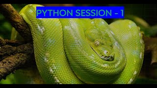 Python Training Session 1