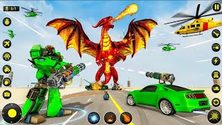 14 🤖 Drone Robot Car Game 3D - Transform Robots Battle Enemies Kill - Android Gameplay  screenshot 3