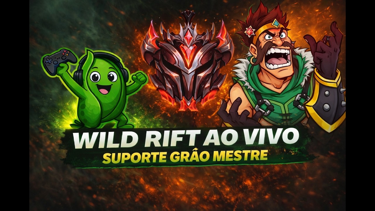 WILD RIFT AO VIVO – 1 DIA GM OUTRO MESTRE !pix !elo