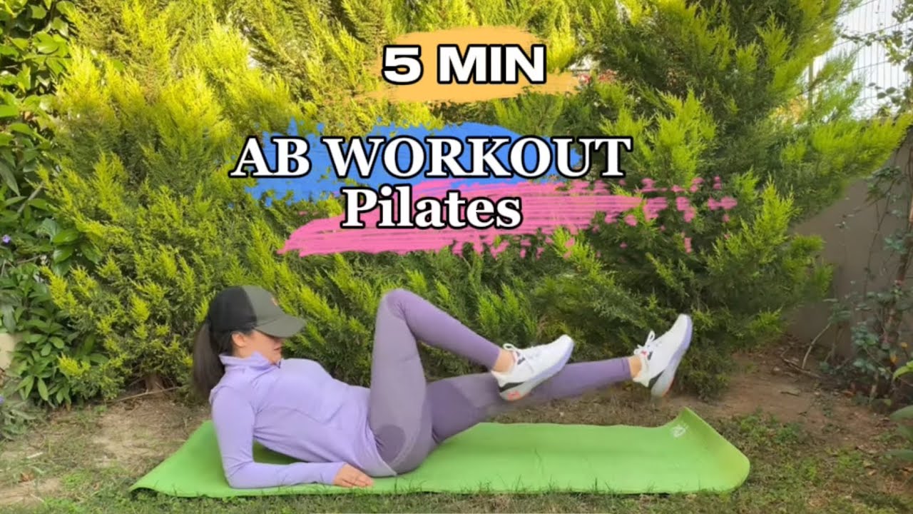 5 MIN ab pilates workout | no equipment | toned abs and snatched waist ...