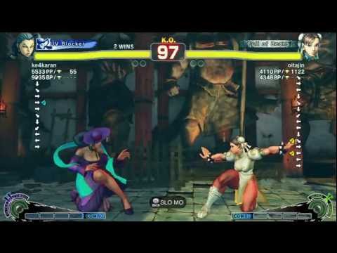 Keshikaran (Rose) vs Oitajin (Chun Li) AE2012 Endless Match *720p HD*