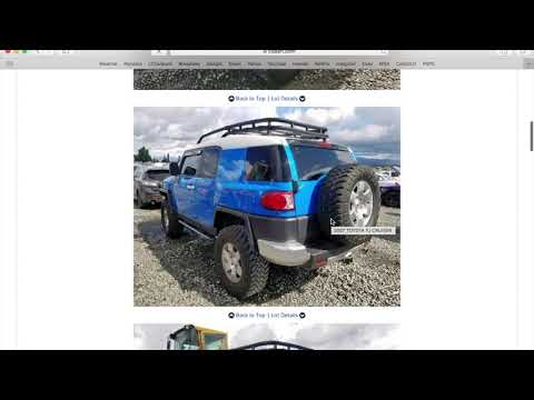 Copart Toyota Fj Cruiser Youtube