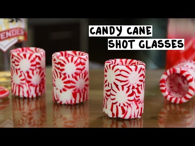 Candy Cane Shot Glasses with Candy Cane Vodka - YouTube