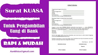 How to Make a Power of Attorney Part IV || Example of a Power of Attorney for Withdrawing Money f...
