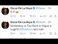 Oscar De la hoya wants to do 5X5 Golden Boy versus Top rank