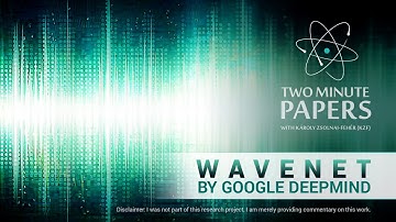 WaveNet by Google DeepMind | Two Minute Papers #93