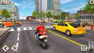 Delivery Pizza Boy Driving Simulator New Bike Game 2021 #2 - Android Gameplay screenshot 2