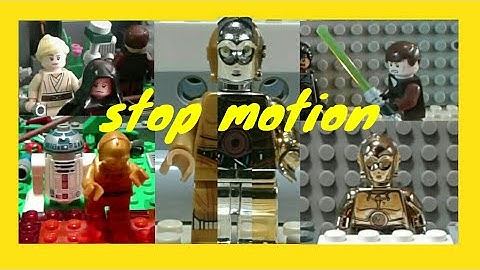 LEGO C-3PO and R2-D2 Stop motion | LEGO Star Wars Stop motion