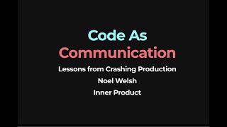 LSUG Feb 2026 - Noel Welsh: Code as Communication