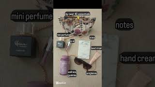 Mini bag essentials for girls over 40.beauty ✨#shorts#aesthetic #beauty#whatisinmybag