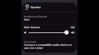 IOS Rain Noise Background sound 1 Hour