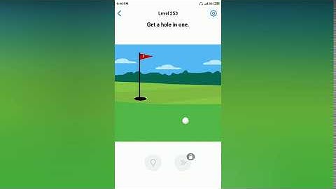 Easy Game - Get a hole in one - Level 253 solution