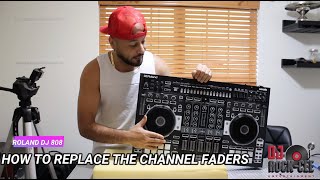 How To Replace Your Channel Faders On Your Roland DJ 808 Controller !! ( Full Tutorial )