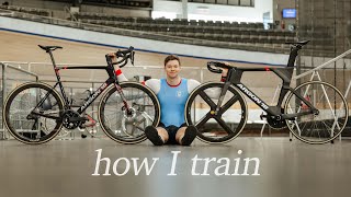 a hard day of training for the olympics (as a track cyclist)