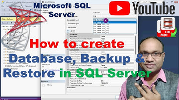 How to create Database, Backup & Restore in SQL Server ? #sqlserver #database | Hindi