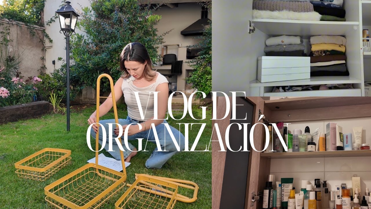 Ordenando mi clóset y espacios | Vlog de organización de maquillaje, cerámica, ropa etc
