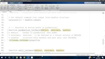 MATLAB GUI Tutorial 3  Browse and display an image