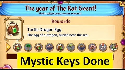 Merge Dragons Year of the Rat Event 04 - Golden Capsule and Star Mystic Cloud Keys Unlocked