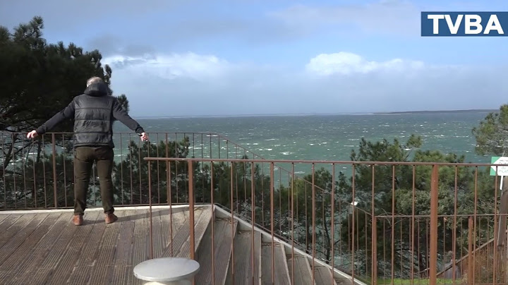 Vents forts et grosse houle au large : le Bassin dans la tempête
