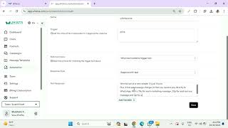 Setting Up Auto-Replies and AI Automation for WhatsApp Marketing | Whinta screenshot 4