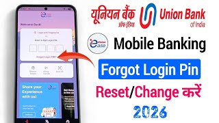 Union Ease Mobile Banking Forgot Login Pin Reset 2026 Union Bankvyomeaselogin Pin Kaise Badle