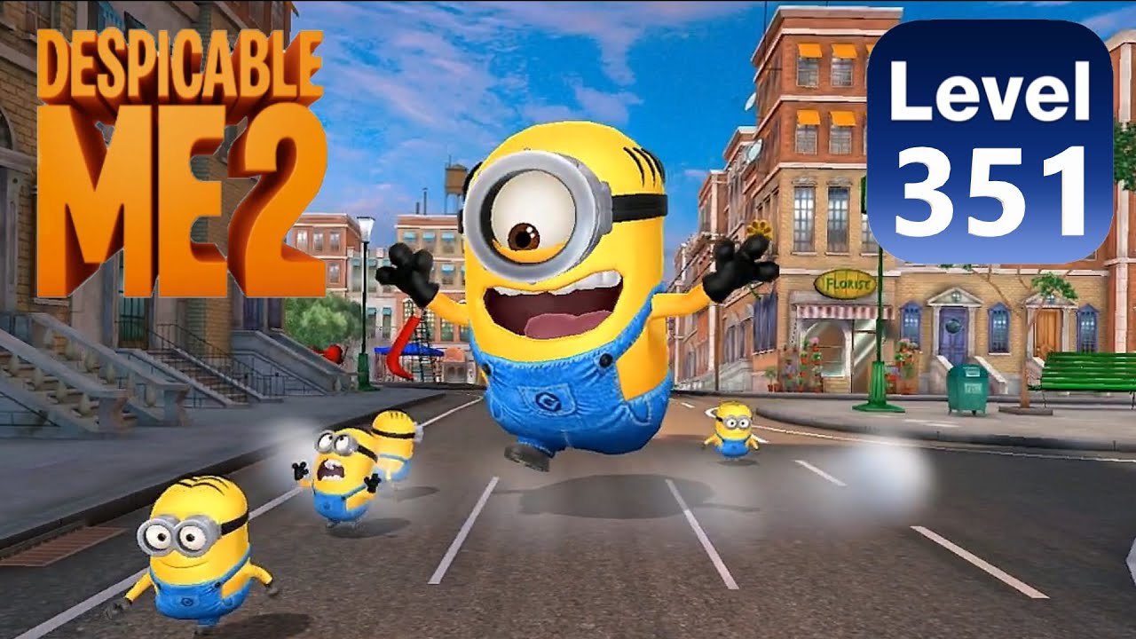 Despicable me: minion rush - gameplay walkthrough - Mel minion Downtown  level 351 minions
