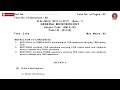 BSC MLS 1ST SEM GENERAL MICROBIOLOGY D DEC 2018 | PTU