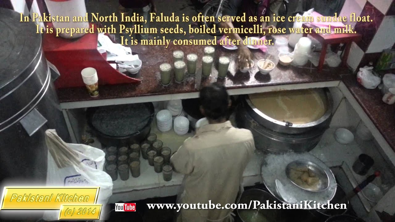 Falooda (Faluda) Dessert Drink Lahore, Pakistan YouTube