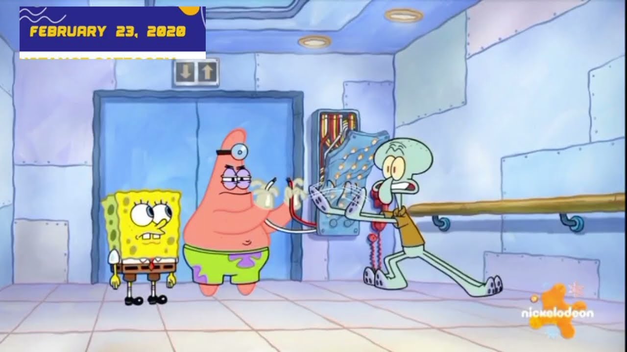 SpongeBob Stuck In An Elevator Patrick Tries to Fixed Elevator 