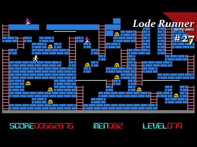 PC-8801 レトロゲーム5\"-2D ロードランナー/チョップリフター セット PC-8801 レトロゲーム5 -2D ロードランナー/チョップリフター セット