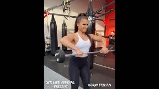 Korin Ekizian - Shoulders, Back, And Biceps Workout At Gym | Gym Life Official