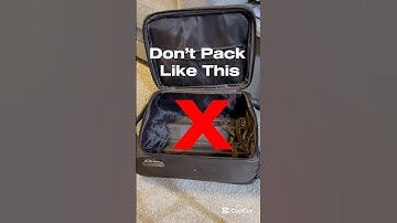 Master the art of packing | Maximize suitcase space! #Travel