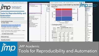JMP Academic: Tools for Reproducibility and Automation screenshot 4