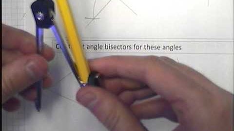 GCSE Maths Constructions: Angle Bisector