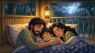 Safe and Warm in a Rainy Treehouse | Ghibli ASMR