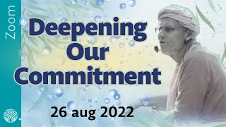 Deepening Our Commitment - Zoom, 26 aug 2022