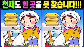 【다른그림찾기/치매예방】천재도 한 곳을 못 찾습니다!【틀린그림찾기/두뇌운동/숨은그림찾기/Find the Difference/치매예방퀴즈】955