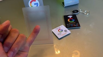 NFC Google Review Cards with QR Code