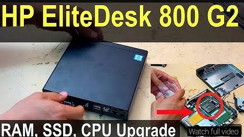 How to Upgrade: HP EliteDesk 800 G2 Mini CPU Upgrade to SSD and install Windows